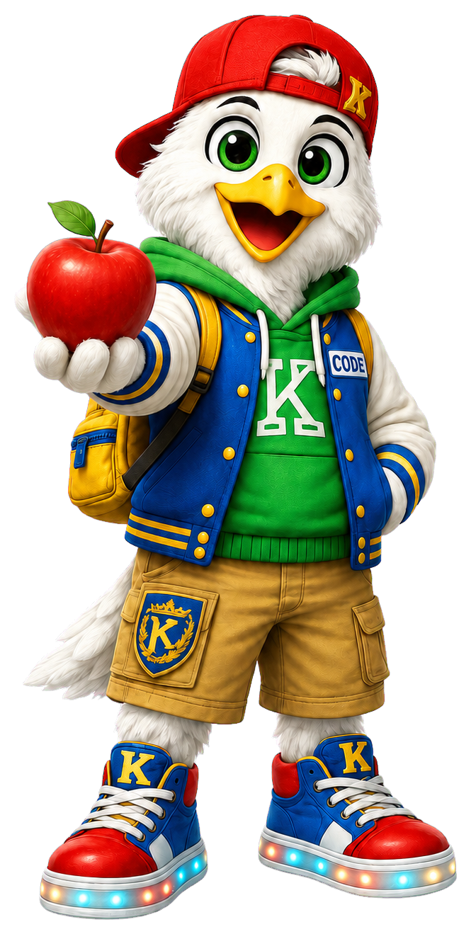 Codie holding a red apple